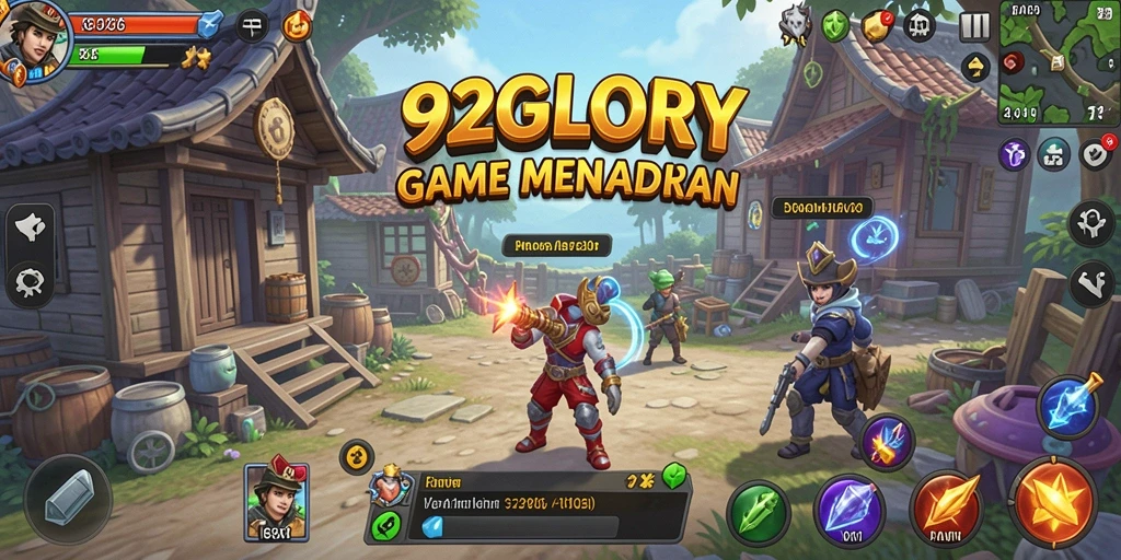 Tangkapan layar menampilkan gameplay santai dari 92GLORY.