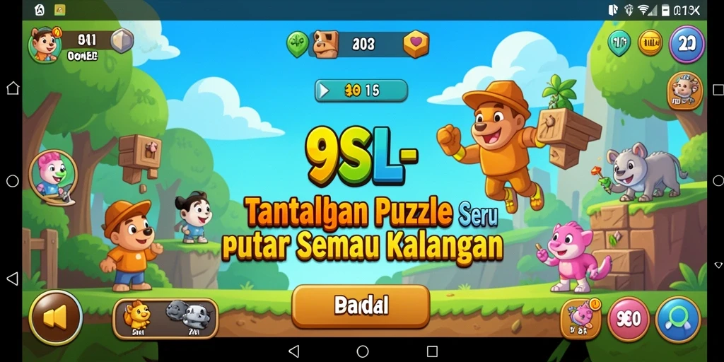 Gameplay mendebarkan dengan berbagai teka-teki menarik di 9SL.
