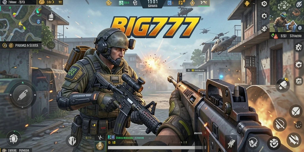 Gameplay seru dari BIG777 dengan pertempuran FPS yang intens.
