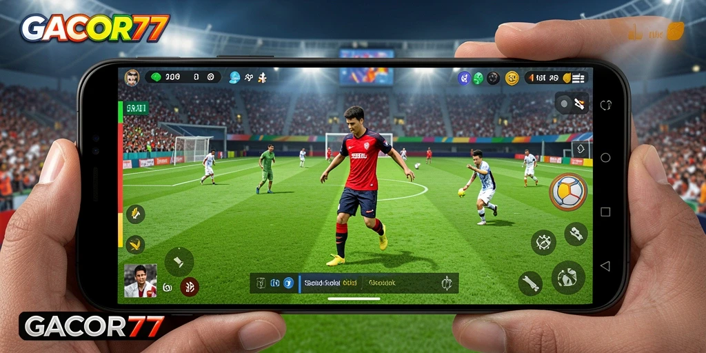 Tangkapan layar menunjukkan aksi seru dalam pertandingan sepak bola.