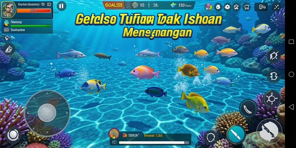 Tampilan mendebarkan dari gameplay Tembak Ikan GOAL55.