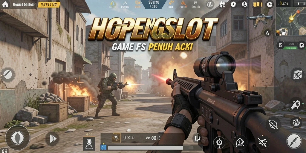 Skrinsut HOPENGSLOT menampilkan aksi menembak yang mendebarkan.