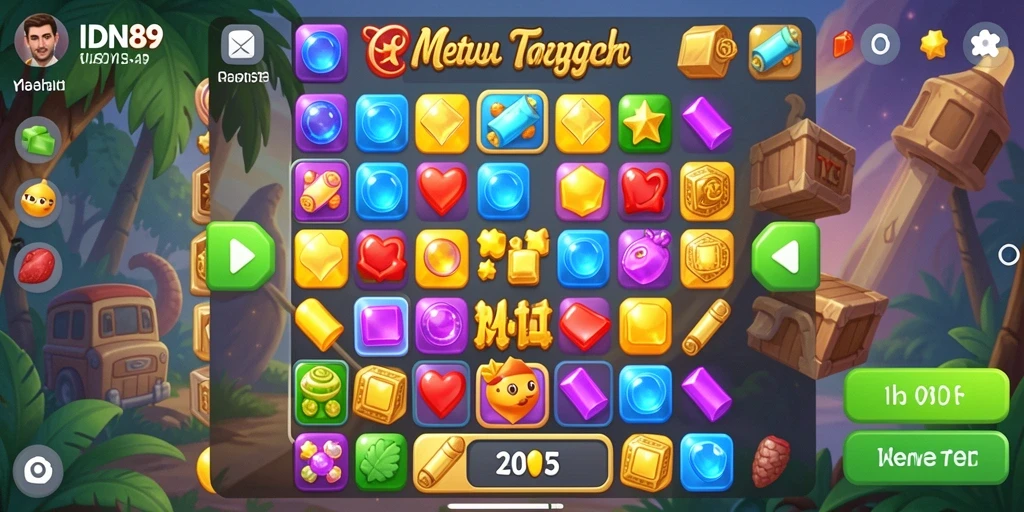 Tampilan gameplay IDN89 dengan grafis warna-warni yang menarik.