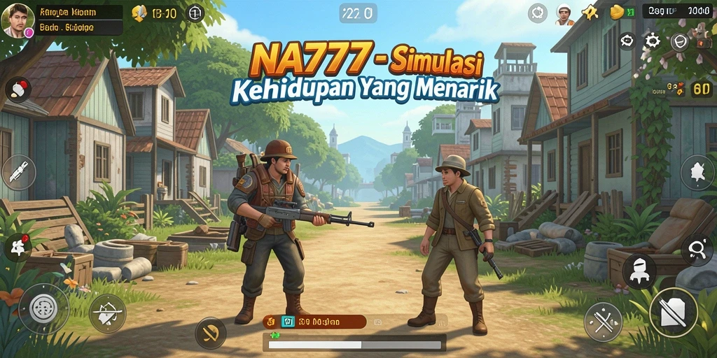Tangkapan layar gameplay NA777 menampilkan simulasi interaktif yang mendalam.