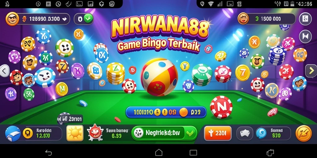 Tampilan gameplay seru dalam permainan Bingo NIRWANA88.