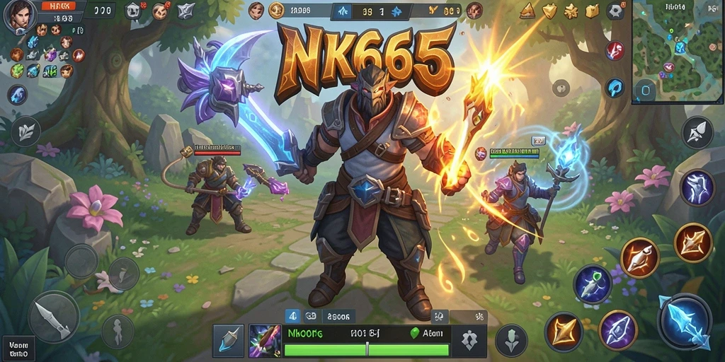 Tampilan gameplay epik memperlihatkan aksi seru dalam MMORPG.