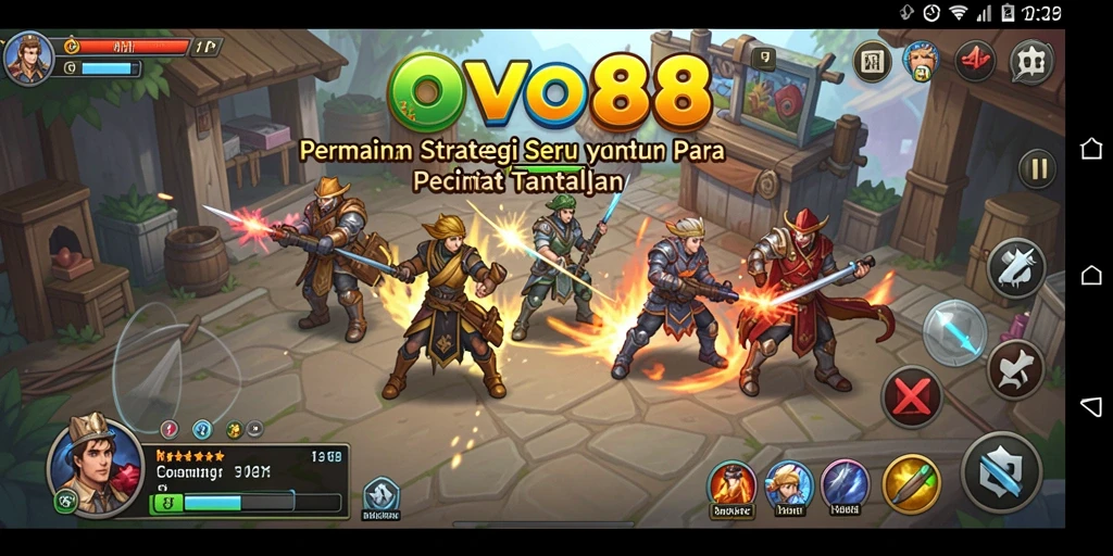 Tampilan gameplay OVO88 yang penuh strategi dan tantangan seru.