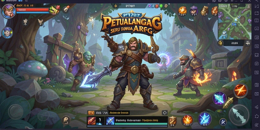 Tangkapan layar gameplay PT707 yang menampilkan aksi pertarungan mendebarkan.