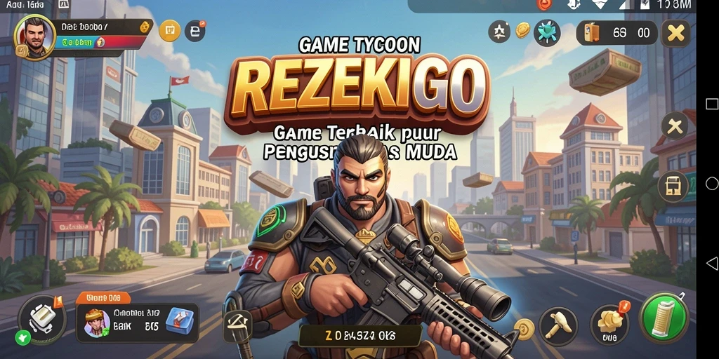 Tampilan gameplay menegangkan dan interaktif dalam REZEKIGO.