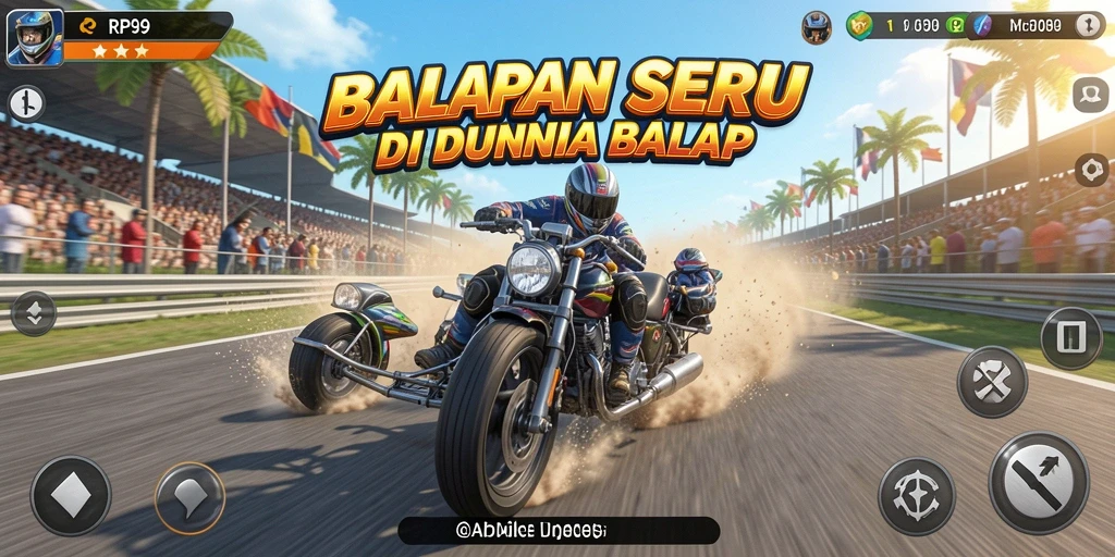 Gameplay seru balapan di RP99 dengan mobil yang memukau.