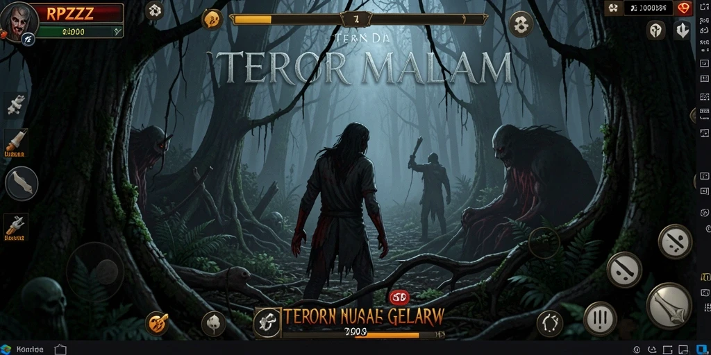 Gameplay menyeramkan yang penuh ketegangan di RPZZZ.