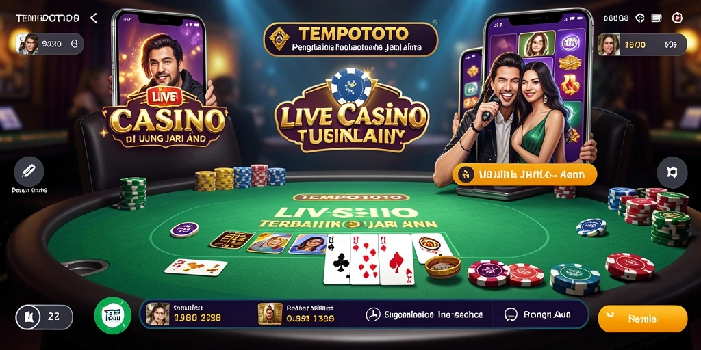 Gameplay Live Casino yang menegangkan dan interaktif.